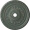 Ekena Millwork Palmetto Medallion (Canopies up to 7 5/8"), 31 1/2"OD x 3 5/8"ID x 1 3/4"P, Cloud Burst Crackle CM31PMCBC - alternate 1